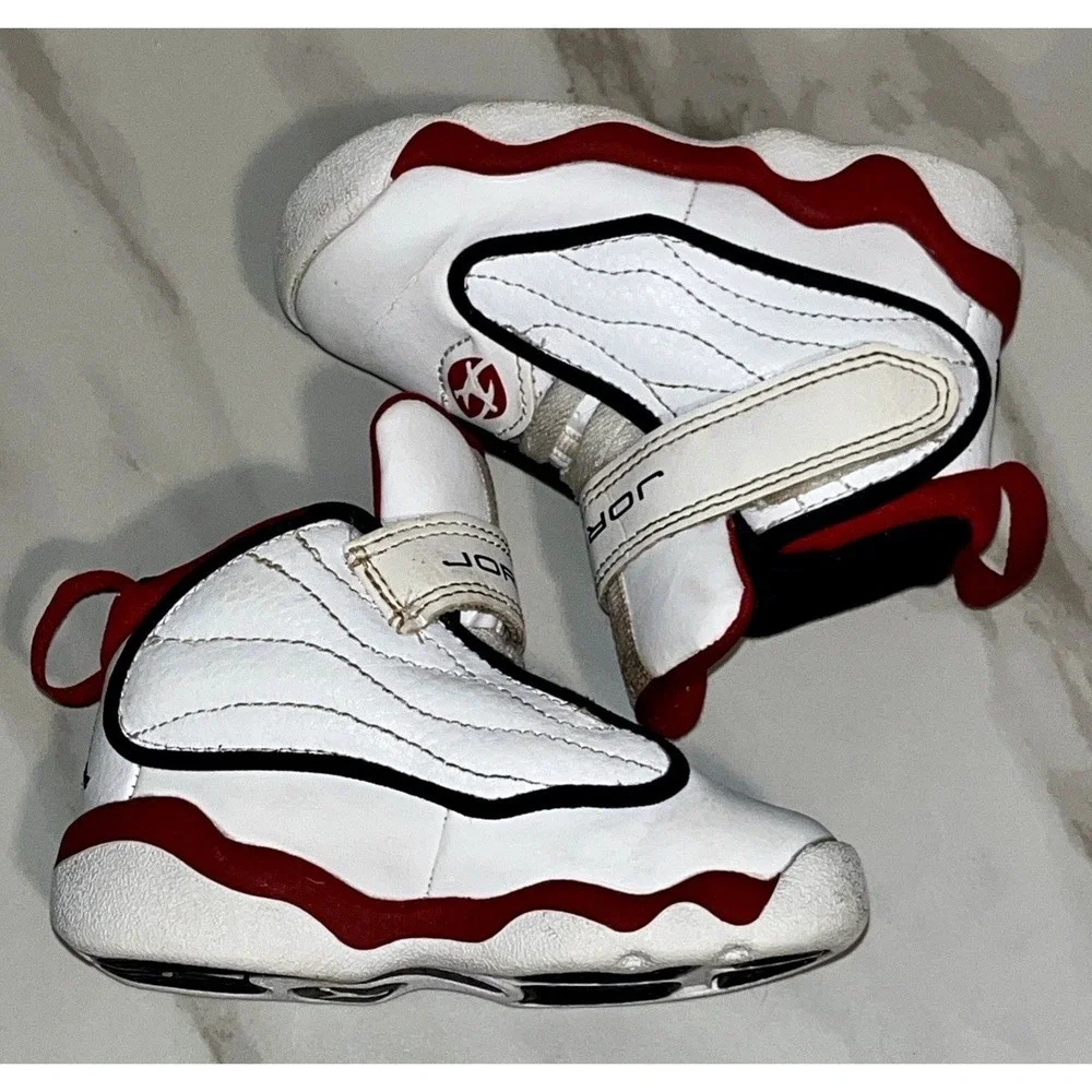 Nike Air Jordan Pro Strong TD 5C White Red Black Toddler Shoes DC7910-101